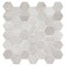 Andova Tiles SAMPLE Channing 2 x 2 Marble Honeycomb Mosaic Floor Use Tile SAM-ANDCHA129 - alternate 1